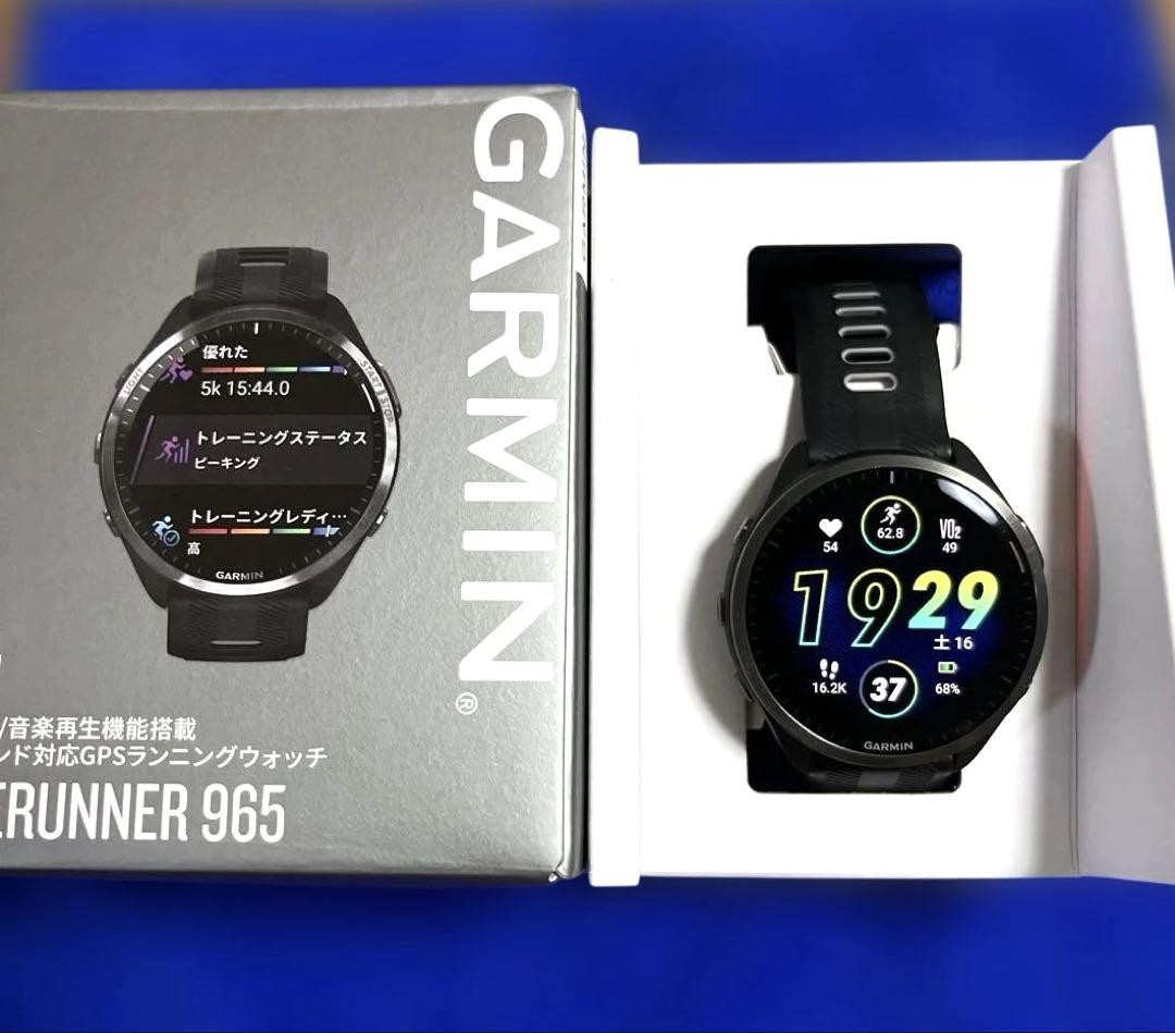 【新品未使用】GARMIN ガーミン Forerunner 965 Black Garmin Forerunner 965 GPS Smartwatch - 47mm, Carbon Gray DLC