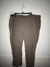 Orvis Mens Tech Pants XXXL Gray Snap Ankles Hiking Outdoors Fishing 30 Length