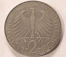 Coin Germany: 2 Mark 1958 G: Planck 