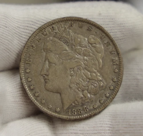 1888 O US Morgan Silver Dollar $1 XF  (Cleaned,Retoned)