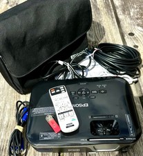 Epson EX7210 HDMI/VGA LCD Projector Model H28A w/ Case Cords Remote Directions