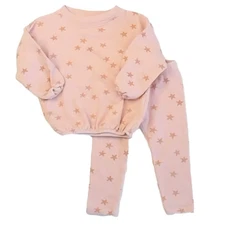 Rylee + Cru Spongy Knit Set Starfish Size 6-12 Months Baby Clothing