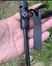 Fire Starter Lighter Magnesium Flint Steel Striker Stick Camping Survival Tool