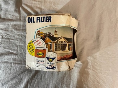 Sunoco Gas Station Oil Filter in Box 0-2 Advertising