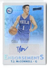 2016-17 Panini Aficionado T.J MCCONNELL /199 Endorsements Auto