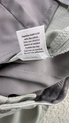 Walter Hagen pantaloncino da golf uomo grigio chiaro taglia 42 10" cucitura interna - Foto 5 di 5