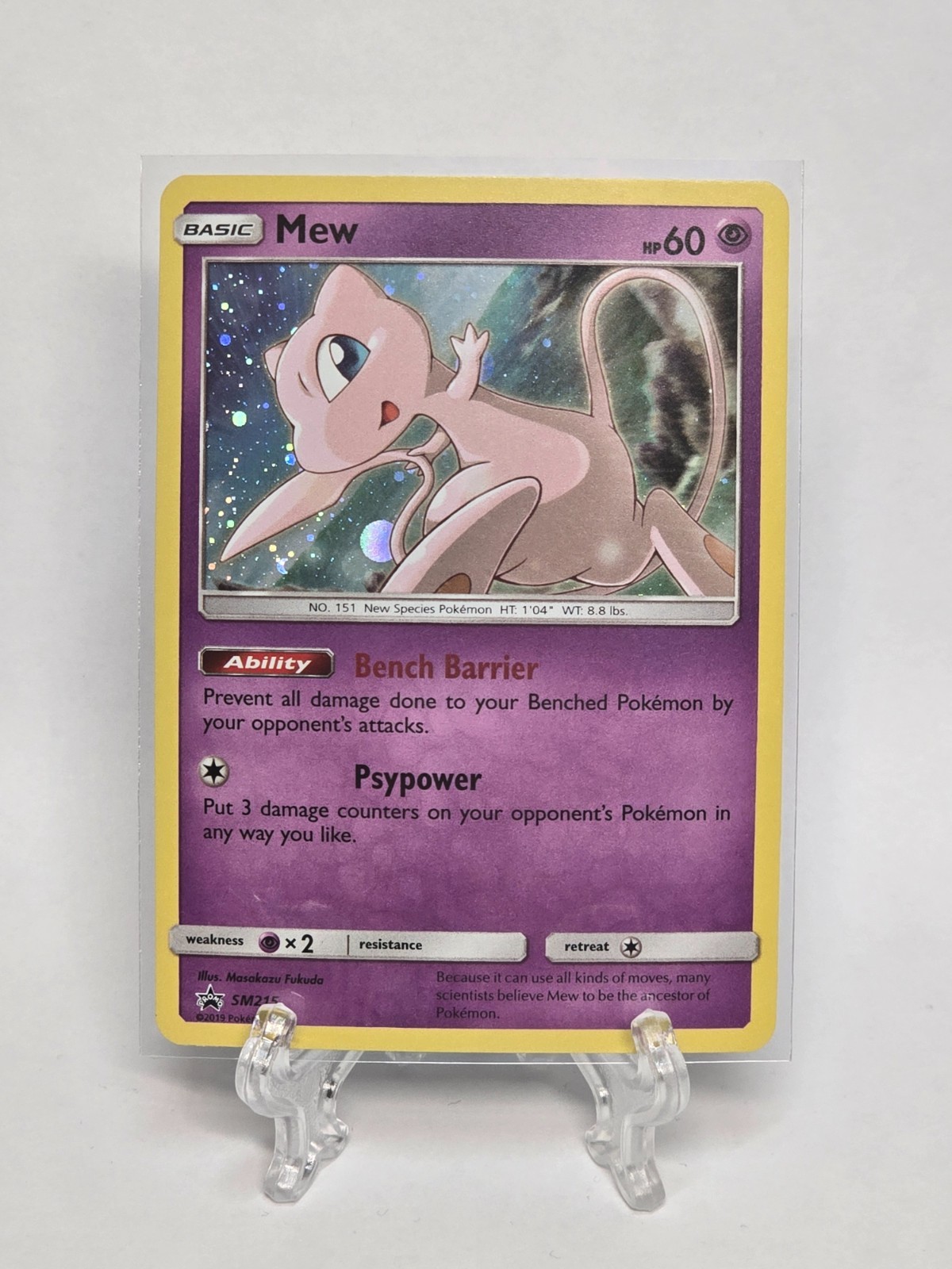 Mew SM215 – Black Star Promo (2019) Holo Pokémon Card
