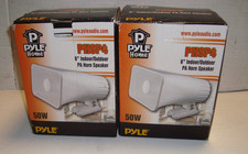 PYLE 50W PA Horn Speakers. 6 inch. PHSP4. 1 Pair. Indoor/Outdoor.