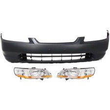 Front Bumper Cover Headlight Set For 1998-2000 Honda Accord Ex Lx Coupe Front Bumper Cover Headlight Set For 1998-2000 Honda Accord Ex Lx Coupe