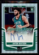Anton Watson 2024-25 Donruss #SS-AWC Signature Series Auto Boston Celtics