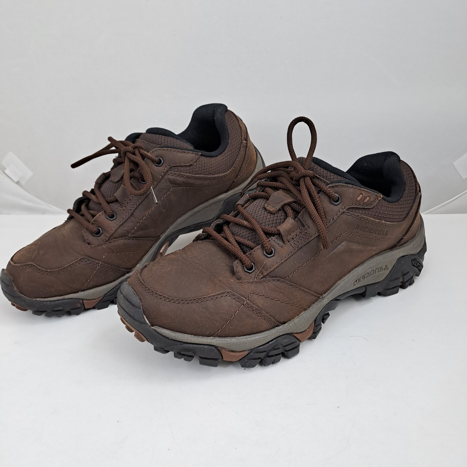 Scarpa da trekking Merrell uomo Moab Adventure UK7 pelle terra scura impermeabile J91827