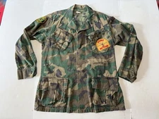 Vtg 60s Vietnam War Jungle Jacket Mens S Army Military Camo ERDL Ripstop