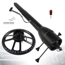 32''Inch LR Tilt MT Manual Style 5 position Steering Column+9 Bolt SteeringWheel
