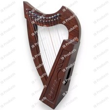 12 Strings Irish Harp 24" Long Celtic Rosewood Lyre Harp Bag, Key  String by Ib