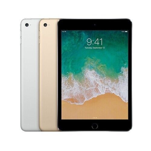 Apple iPad Mini 4 Wi-Fi + Cellular 128GB Gold Gray Sliver (Unlocked) - Good