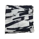MAX MARA Black and White Uvina Soft 100% Silk Scarf 35"x35" Retail $115 NWD NEW