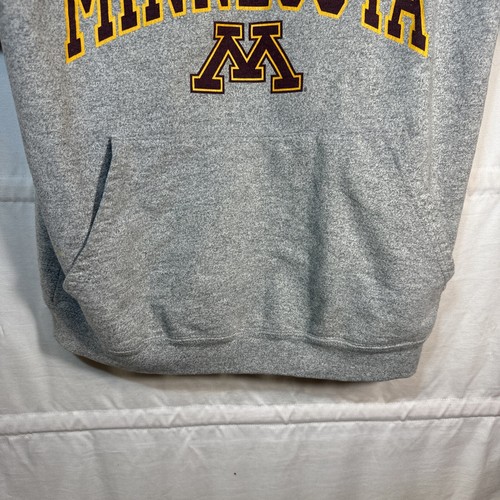 VTG Minnesota Gophers Sz S Hoodie Sweatshirt Reverse Weave MN Football Cotton Ex - Picture 5 of 14