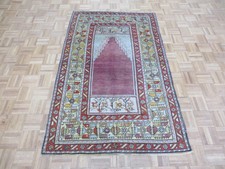 4 x 6'6 Hand Knotted Brown Turkish Oushak Ushak Prayer Oriental Rug G6334