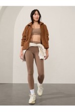 Athleta Cloud Fleece Jacket Pampas Beige Medium Tall MT NWT 416148