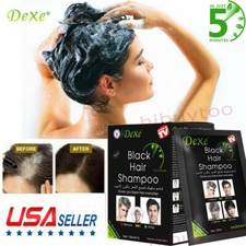 10Pcs Dexe Instant Hair Dye Black Hair Shampoo 5-Min Hair Color Dye Permanent
