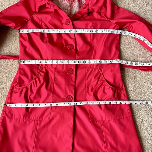 DENNIS By DENNIS BASSO Fuchsia Belted Trench Coat—SZ. XS - Picture 10 of 16