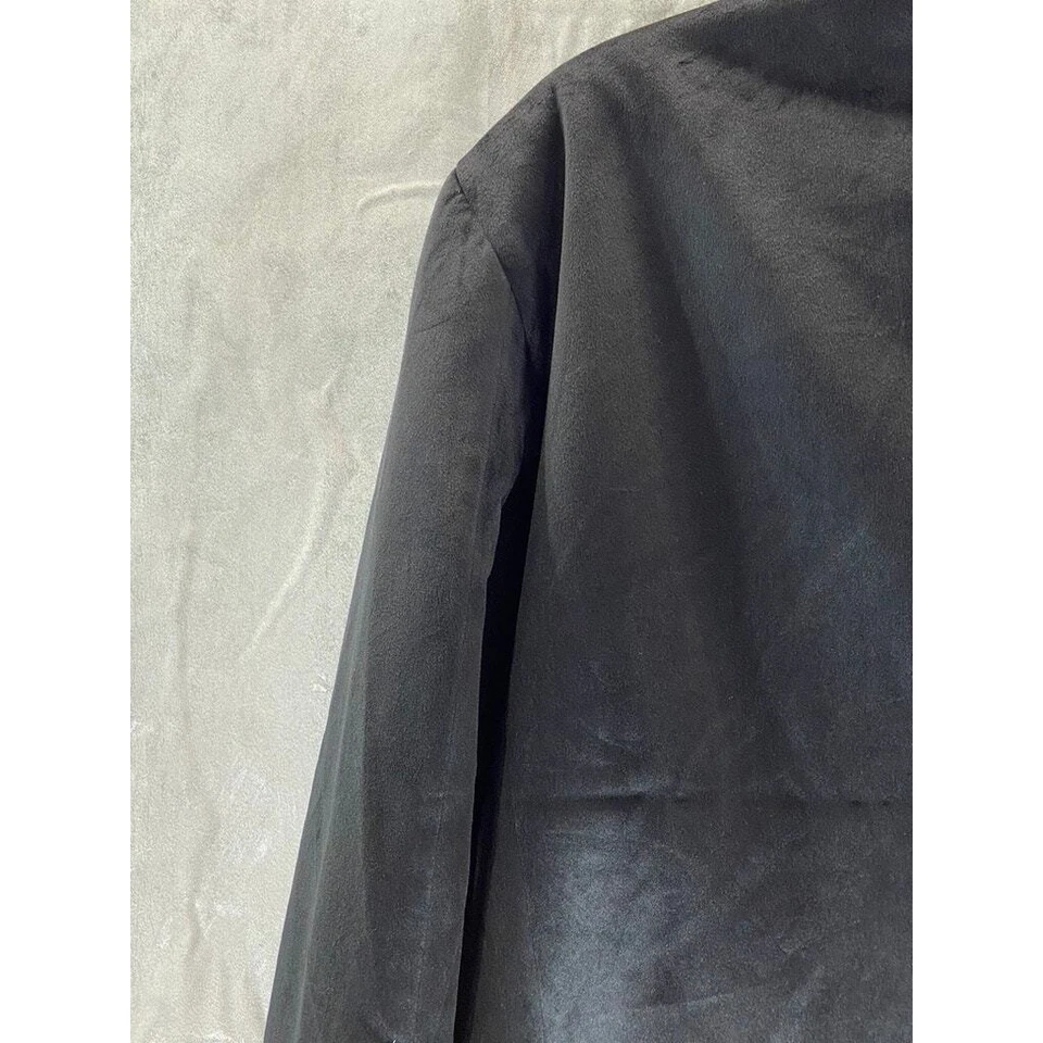 GUESS Men's Black Velvet Single-Breasted Blazer SZ L - Image 3 of 4