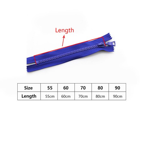 #5 Heavy Duty Chunky Teeth Resin Zipper Open End Clothing Zips Sewing Jacket Acc - Picture 3 of 21