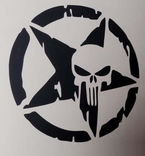 2x Skull Punisher Movie Decal Vinyl Sticker Window Laptop Door Car Van 4inch - Afbeelding 1 van 3