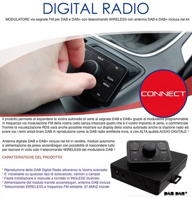 Interfaz DAB+ Digital Radio RDS Fm Modulador para Inteligente Mercedes ...
