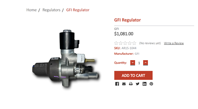 #ad Cummins P220 210 GFI Pressure Regulator Assembly CNG GENUINE OEM *NEW* $579.99