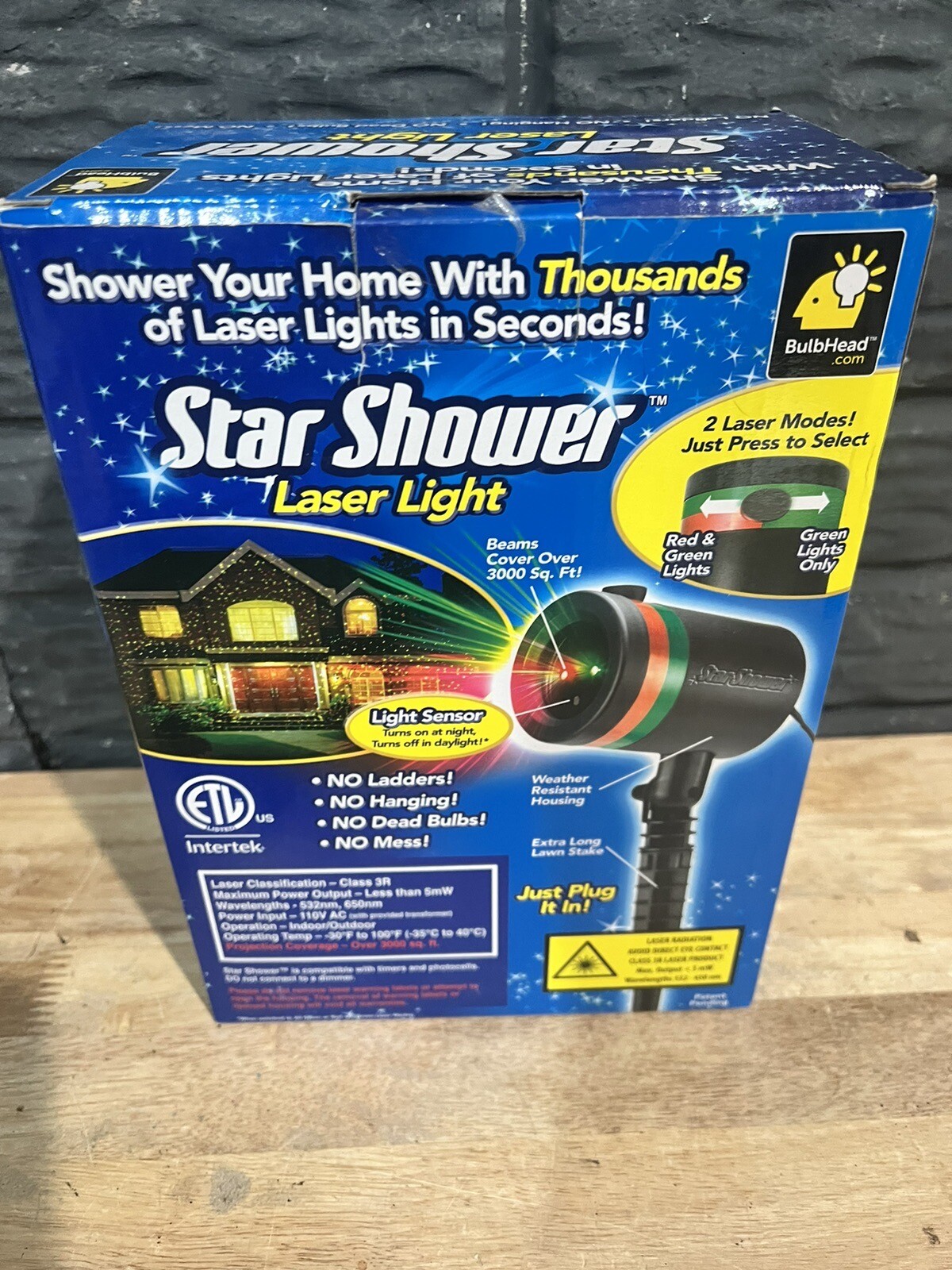 Telebrands Star Shower Laser Light Projector eBay