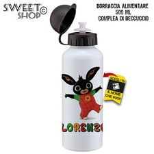 BORRACCIA PER BAMBINI 500 ML SCUOLA PERSONALIZZATA CON NOME ALLUMINIO BING