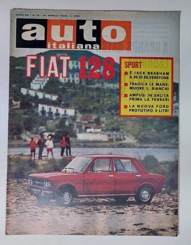 50401 Italienisches Auto a. 50 Nr 15 1969 - Fiat 128 - Jack Brabham - Ford Prototype