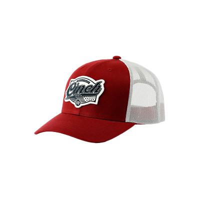 Cinch Men's Red American Brand Patch Trucker Cap MCC0660629