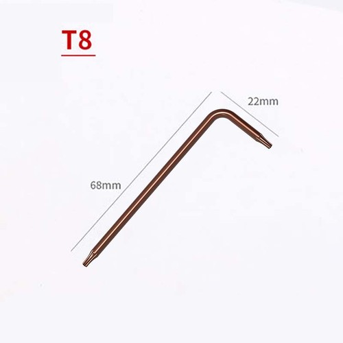 L Shape Torx Star Security Key Wrench with Hole Screwdriver T6 - T50 Metric - Picture 8 of 18