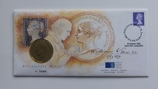 1995 William Wyon Bicentenary Medallion Cover Coin