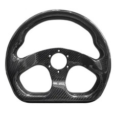 320mm Universal Carbon Fiber Racing Steering Wheel Flat Bottom Semicircle Jet