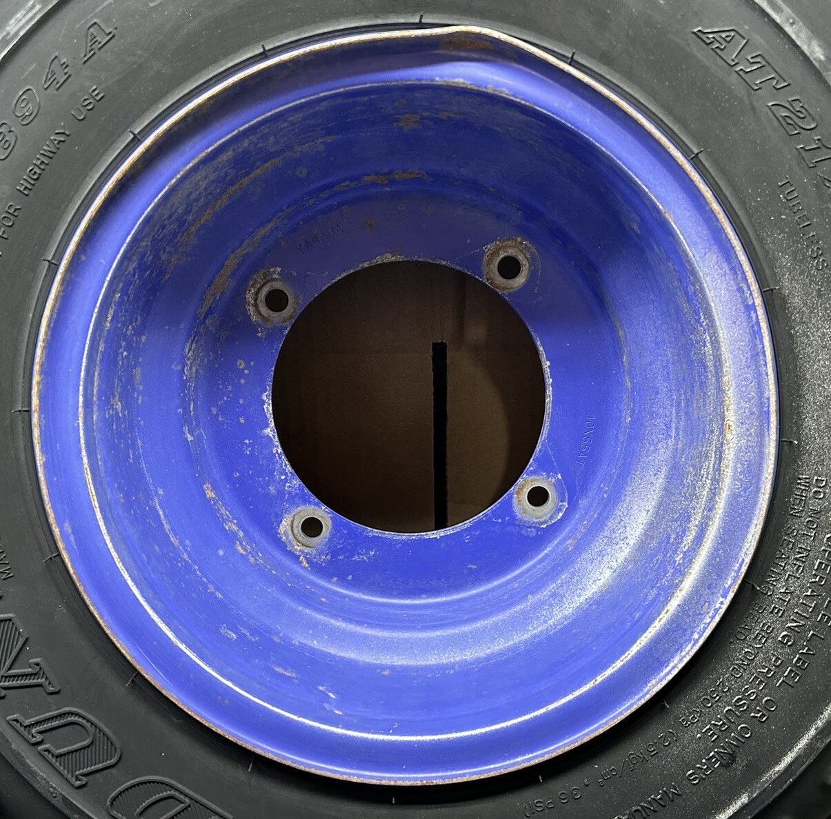 Yamaha Front TIRES STEEL RIMS OEM DID 4x156 Dunlop K894A 21x7x10 BPR eBay