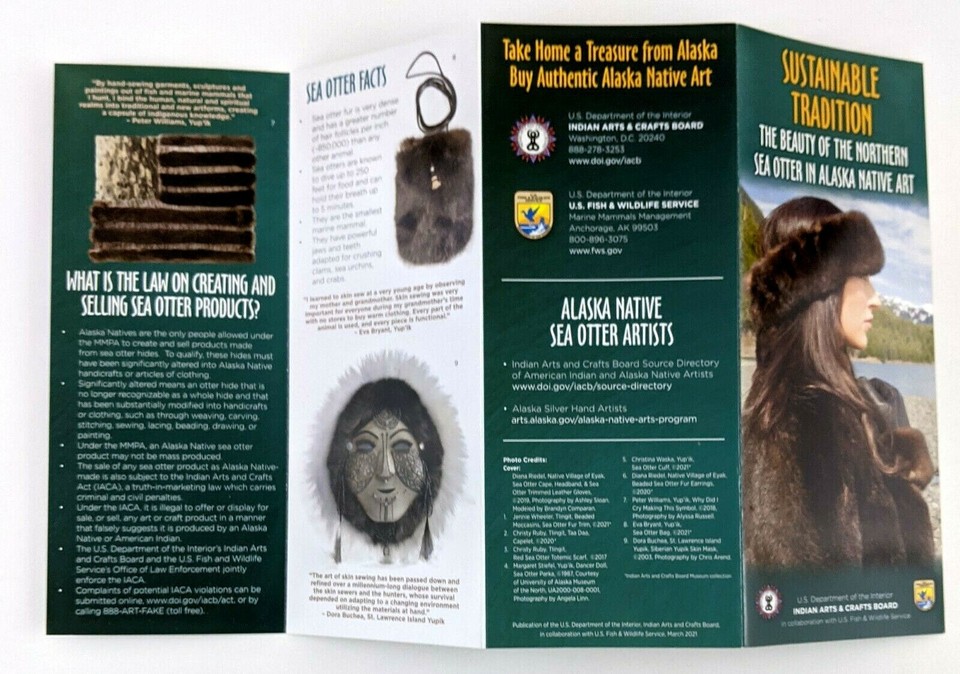2010s Alaska Native Northern Sea Otter Artists Travel Brochure Products