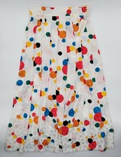 Howard Wolf Pleated Polka Dot Maxi Skirt Made In The USA Dallas Vintage Tags