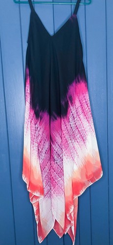 John Paul Richard Asymmetrical Maxi Dress Medium Boho Hippie Beach Whimsigoth