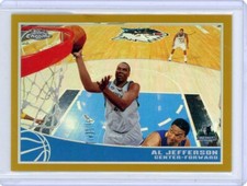 2009-10 Topps Chrome Basketball Gold Refractor #56 Al Jefferson No 7 of 50