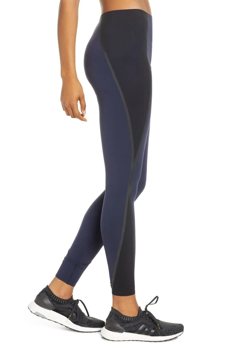 NEW SPANX Every Wear Mesh Contour Active Leggings - 50082R - Lapis Night -  Small