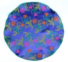 Lord R Colton Masterworks Pocket Round Positano Blue Floral Silk 75 Retail New