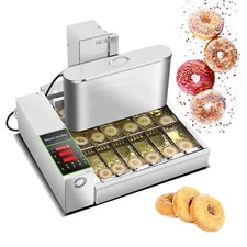 Kolice Automatic 6 Rows Donut Frying machine, Mini Donut Machine 2600pcs/hour