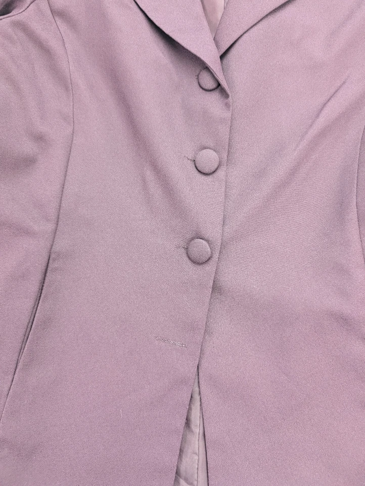 Traje Pantalón Danny & Nicole Vintage Años 90 Para Mujer Talla 14P P Púrpura Negocios Carrera Foto 3 de 4