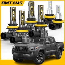 For 2016-2025 Toyota Tacoma LED Headlight High Low Beam Fog Light Bulbs H11 H8