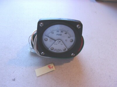 MIDWEST INSTRUMENT PRESSURE GAUGE 120SA-00-U(EA) 0-50 PSID MODEL 120 (231-1)