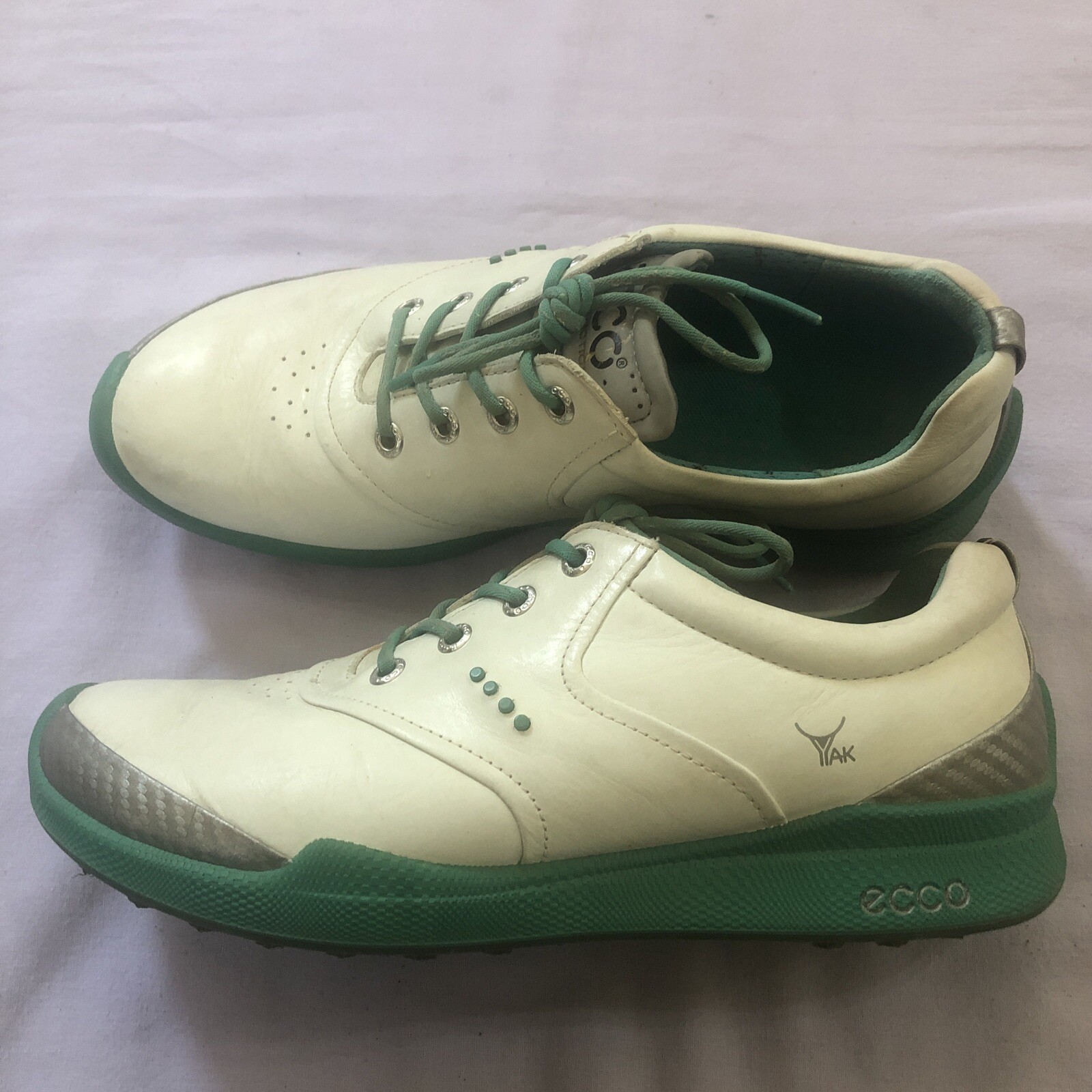ecco yak leather golf shoes