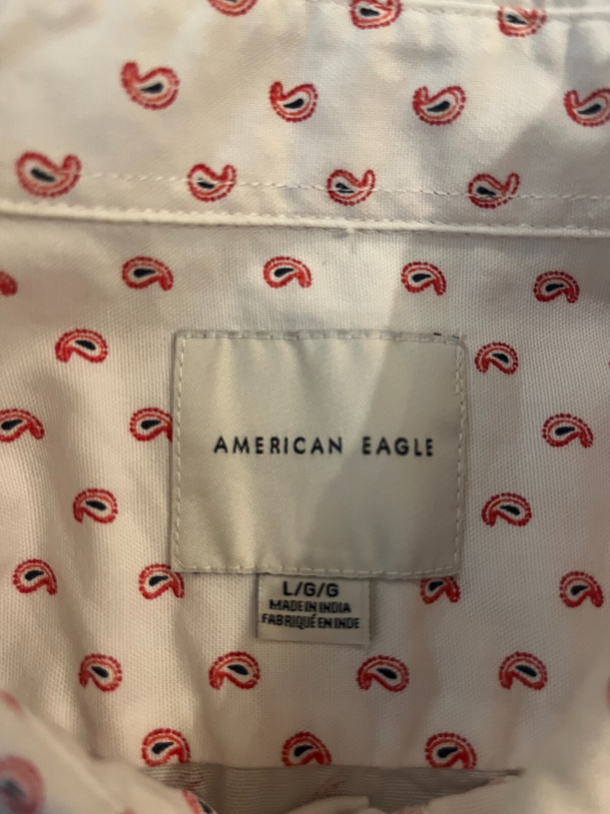 American Eagle Repeated Pattern Polo -- Size - image 3